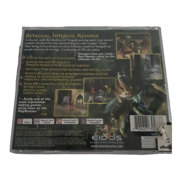 Soul Reaver Legacy of kane ps1 game sony playstation Great condition - Picture 2 of 4